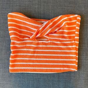 Shein orange tube top